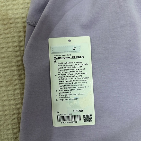 NWT Lululemon Softstreme HR Short - Picture 3 of 6